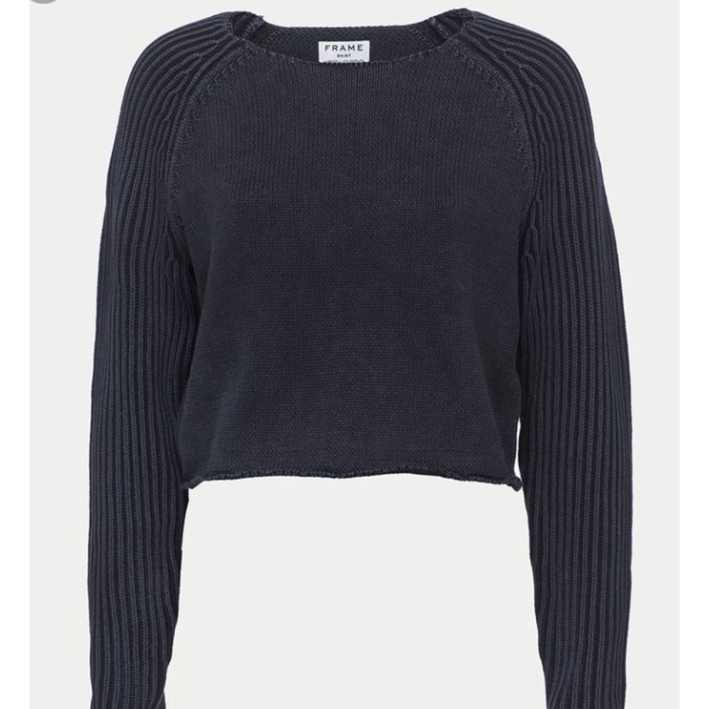 FRAME Denim Raglan Sleeve Sweater